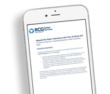 Executive summary of the Beyond the Hype ebook viewed on a smartphone